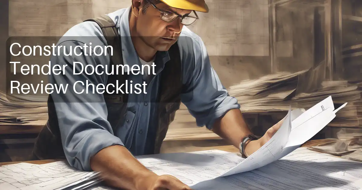 Construction Tender Document Review Checklist image