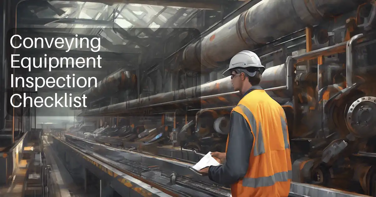 Conveying Equipment Inspection Checklist image