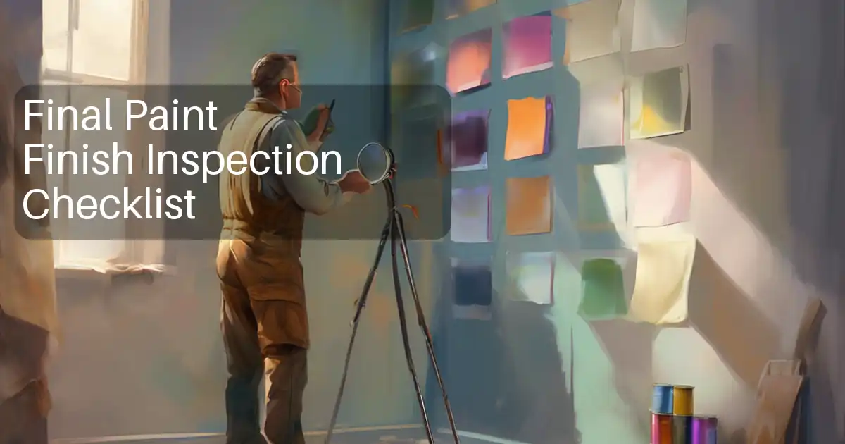 Final Paint Finish Inspection Checklist image