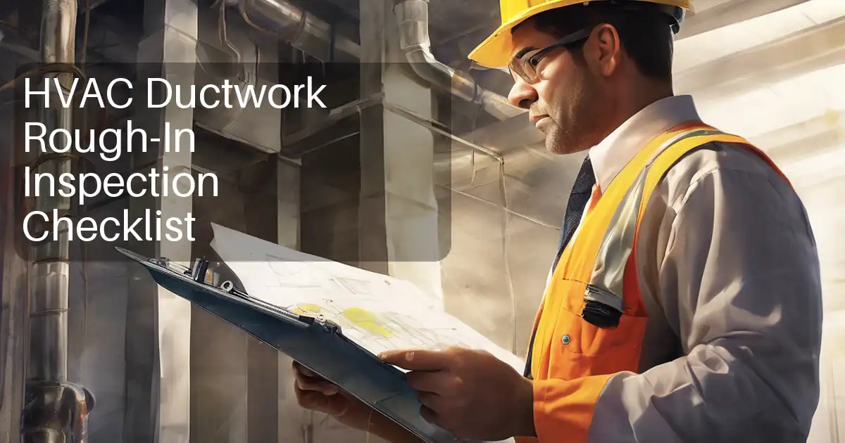HVAC Ductwork Rough-In Inspection Checklist image