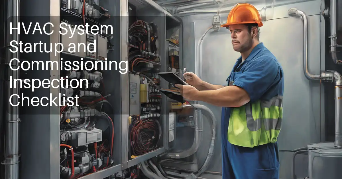 HVAC System Startup and Commissioning Inspection Checklist image